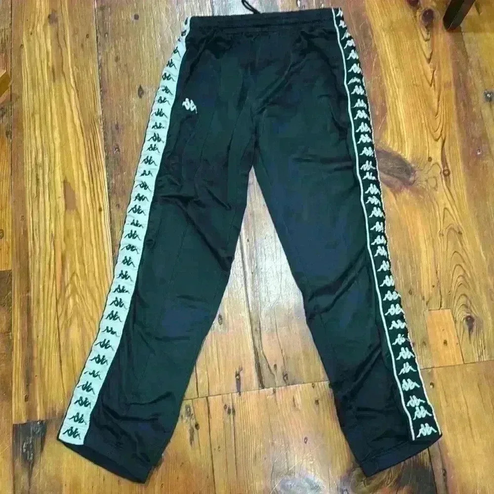 Kappa black and White girl sweatpants size X-Large